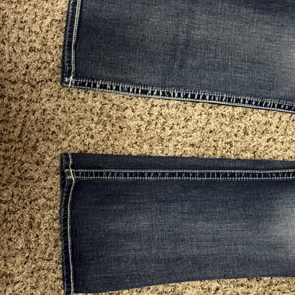 Miss Me Dark Blue Boot Cut Jeans with Embroidered Pockets - Picture 11 of 11